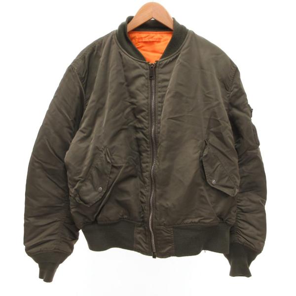 アルファ ALPHA MA-1 ボンバージャケット フライトジャケット ブルゾン リバーシブル XL...