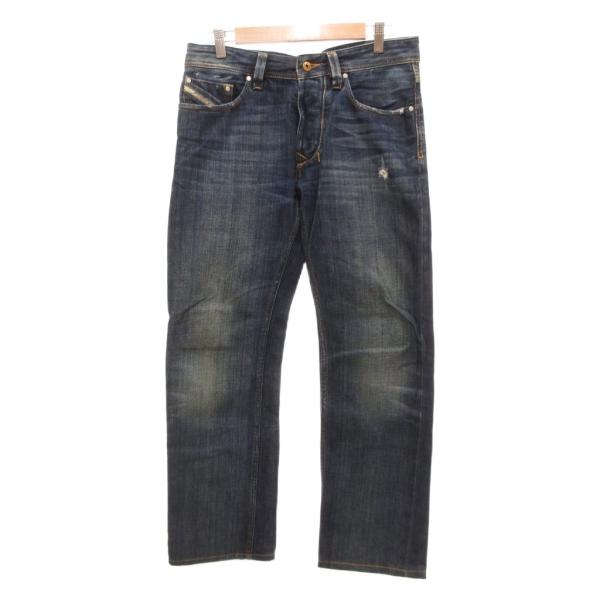 ディーゼル DIESEL ラーキー LARKEE デニムパンツ ジーンズ ストレートシルエット ボタ...