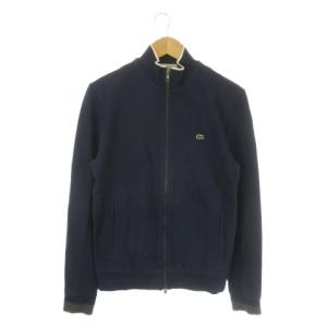 ラコステ LACOSTE ジャケット ブルゾン S 紺 ネイビー 鹿の子 ライン /AO14 ■ECD001 メンズ