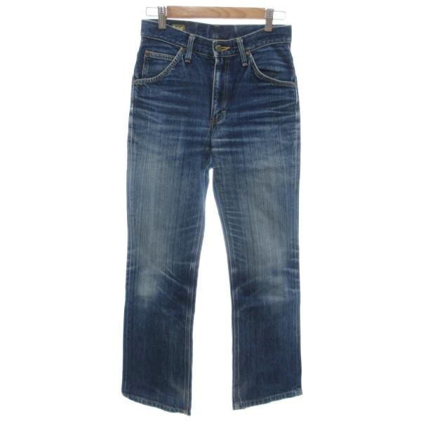 リー LEE ジーンズ  デニムパンツ 28?34 インディゴブルー 色落ち加工 ヒゲ ハチノス ブ...