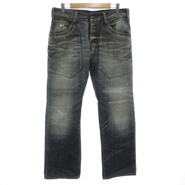 アルマーニ ジーンズ ARMANI JEANS デニムパンツ ジーンズ ストレート ボタンフライ ロ...