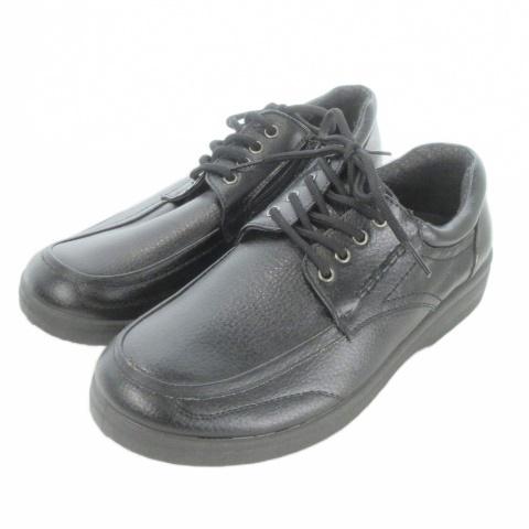 ウッディージョーンズ Woody Johnes ウォーキングシューズ 25cm 黒 ブラック レザー...