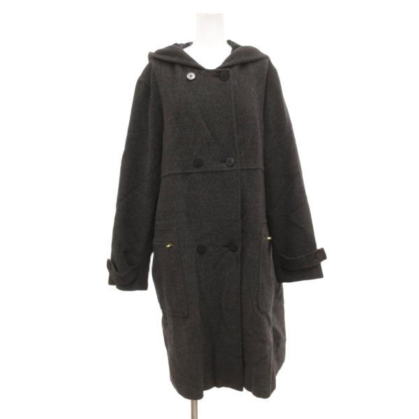 リキエル RYKIEL INSCRIPTION ロングコート 2 フード メルトン グレー /JS ...