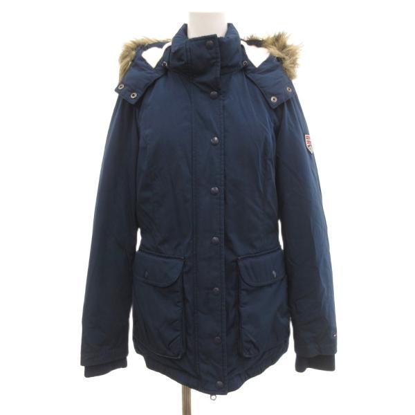 ヒルフィガーデニム HILFIGER DENIM ダウンジャケット ブルゾン フェイクファー XS ...