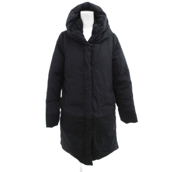 シップス SHIPS ダウンコート ジャケット ミドル丈 36 黒 ブラック /JS ■ECC001...