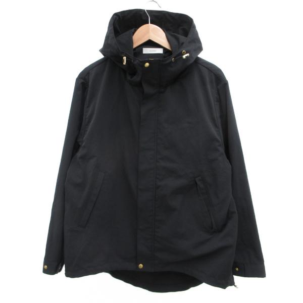 suadeo ジップコート ジャケット ミドル丈 38 黒 ブラック /JS ■ECC001 メンズ