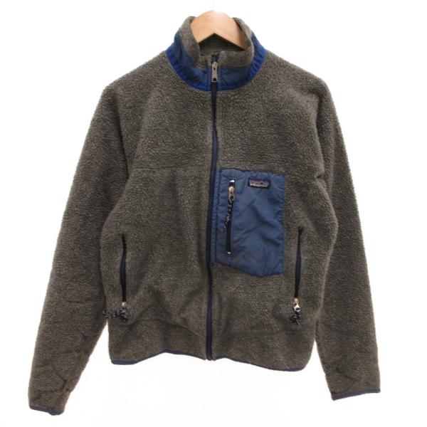 パタゴニア Patagonia USA製 クラシック レトロX フリースジャケット ブルゾン M グ...