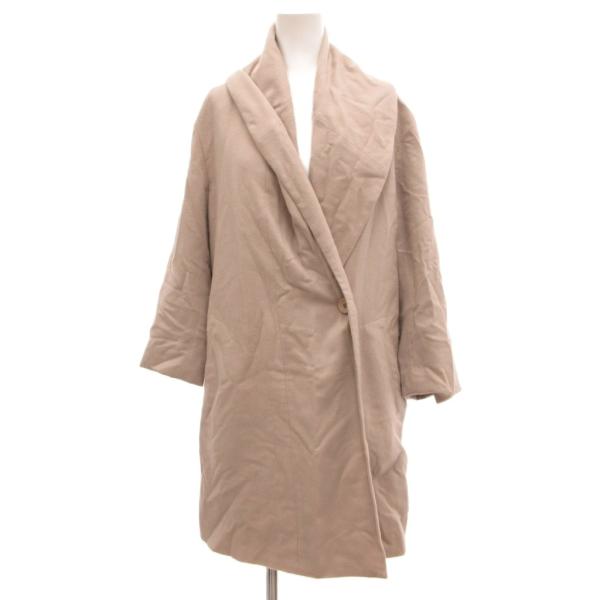 GOBI コート カシミヤ L ベージュ ショールカラー 長袖 シングルブレスト /JS ■ECC0...