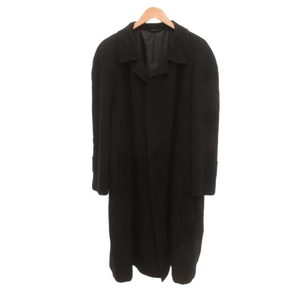 ビトゥウィーン BETWEEN ロングコート メルトン カシミヤ 102BB6 黒 ブラック /JS...