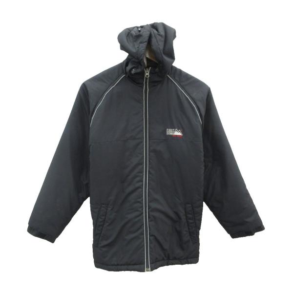 ファーストダウン FIRST DOWN 中綿ジャケット ミドル丈 フード付き ジップアップ 150 ...