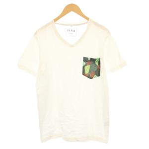 イッカ ikka Tシャツ カットソー 半袖 Vネック XL 白 /KH ■ECC001 メンズ