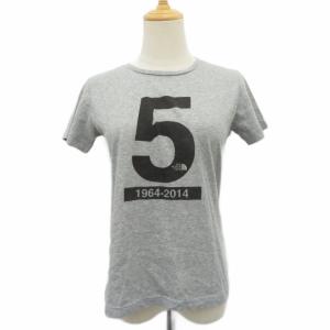 ザノースフェイス × ISG石井スポーツグループ 50Th Anniversary Tシャツ カットソー M グレー 半袖 プリント /SY45 ■ECD001