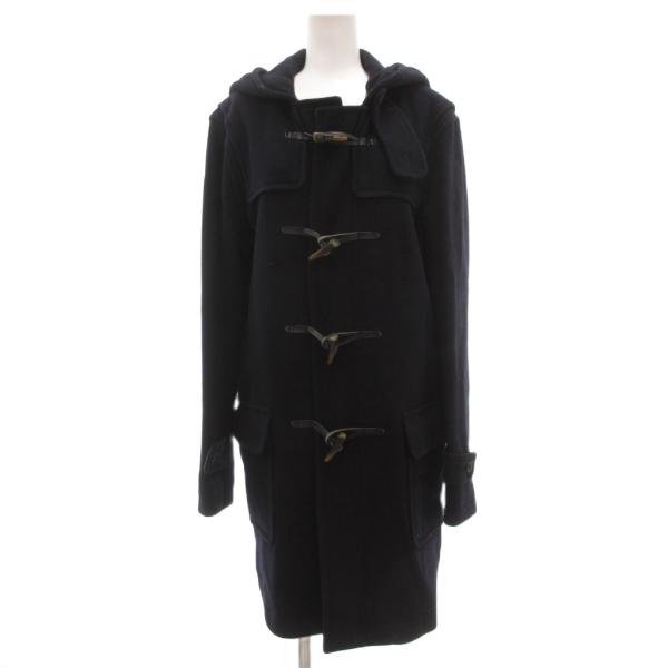 無印良品 良品計画 ダッフルコート L ロング メルトン フード 濃紺 ダークネイビー /JS ■E...