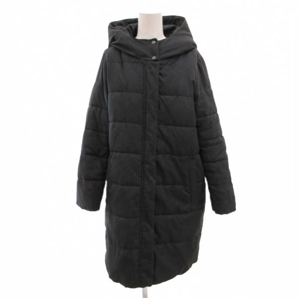 サマンサモスモス SM2 BLUE 中綿コート ジャケット ロング M グレー /JS ■ECA00...