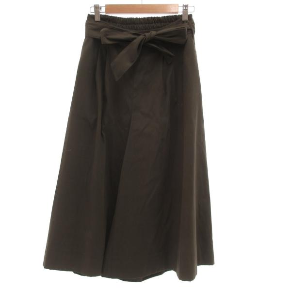 ビームスハート BEAMS HEART ガウチョパンツ スラックス ワイド 0 茶 ブラウン /JS...