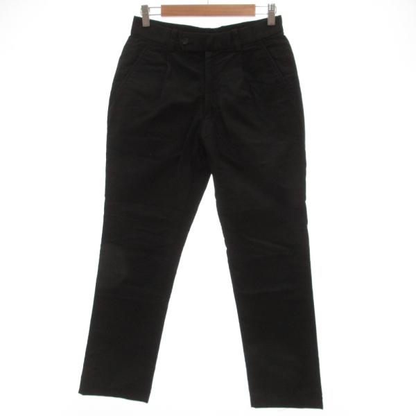 ポールスミス PAUL SMITH COLLECTION ワークパンツ ストレートシルエット 黒 ブ...