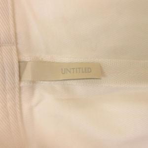 アンタイトル UNTITLED パンツ 2 白...の詳細画像2