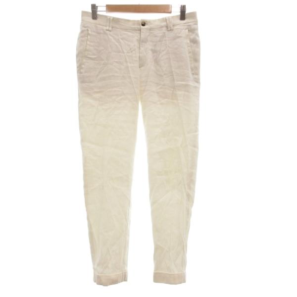 ザラマン ZARA MAN パンツ スラックス テーパード 40 白 ホワイト /JS ■GY58 ...