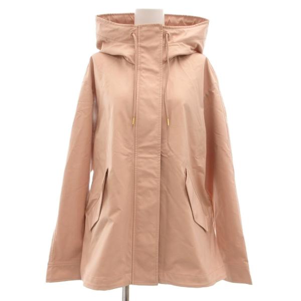ジーユー GU スタンドカラーコート 比翼 ミドル丈 L ピンクベージュ /JS ■GY58 レディ...