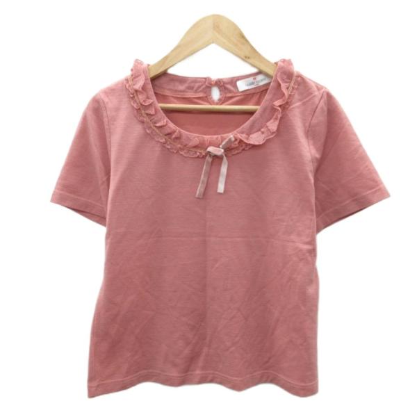ギャラリービスコンティ GALLERY VISCONTI Tシャツ カットソー 2 ピンク 半袖 ラ...