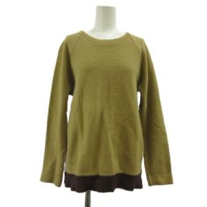 アイディーデイリーウェア ID DAILYWEAR トレーナー 2 ベージュ 長袖 ラウンドネック 横畝 裾切り替え スウェット /PP ■GY58 メンズ