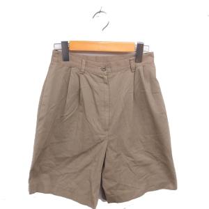 タルボット TALBOTS ハーフパンツ キュロット ショート ジップフライ 6 茶 ベージュ /TT レディース