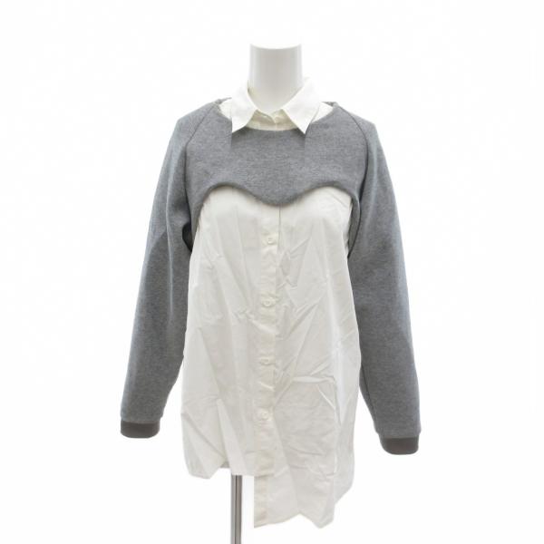 アメリヴィンテージ HEART CUTTING DOCKING TOP シャツ 長袖 ドッキングトッ...