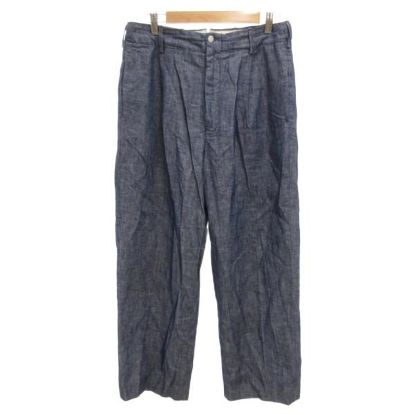 フォーティーファイブアールピーエム  45R 45rpm シャンブレー ワイドパンツ 3 ストレート...