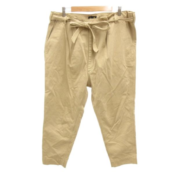 ドゥロワー Drawer 大きいサイズ パンツ チノパン ワイド テーパード 36 ベージュ /JS...