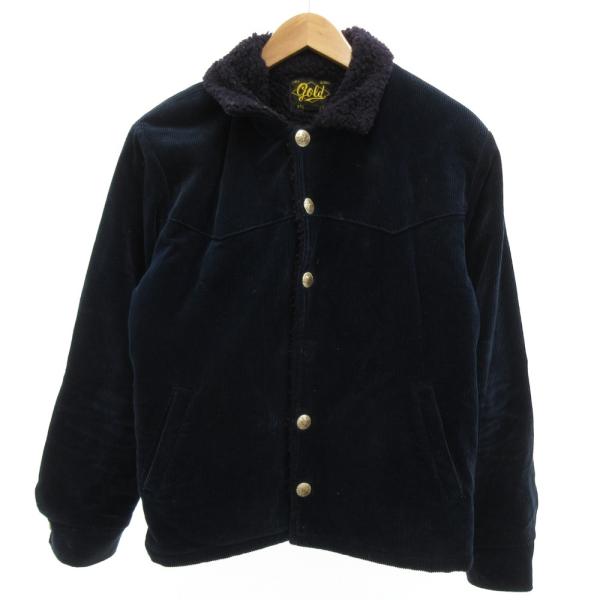 ゴールド GOLD 東洋エンタープライズ コーデュロイ ワークジャケット ブルゾン 40 ボタンアッ...