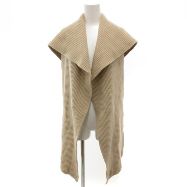 ルームエイト ROOM NO.8 ショール ケープ リブニット ウール F ベージュ /JS ■EC...