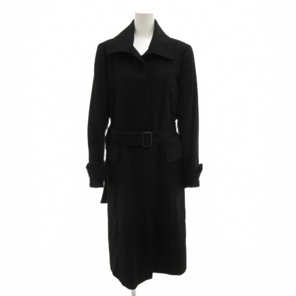 EMCHARIOT トレンチコート カシミヤ ロング メルトン 11 黒 ブラック /JS ■ECB...