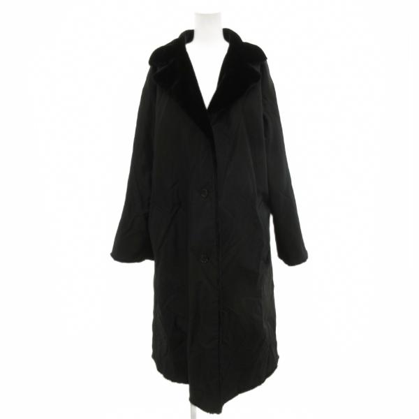 レキップヨシエイナバ L'EQUIPE YOSHIE INABA リバーシブルコート フェイクファー...