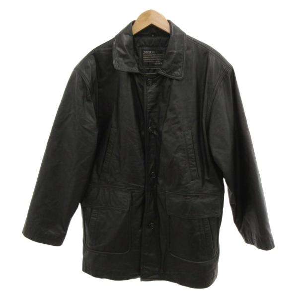 You RE MY CUP OF TEA レザーコート ジャケット 革ジャン 牛革 M 黒 ブラック...