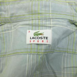 ラコステ LACOSTE シャツ 3 水色 チ...の詳細画像2