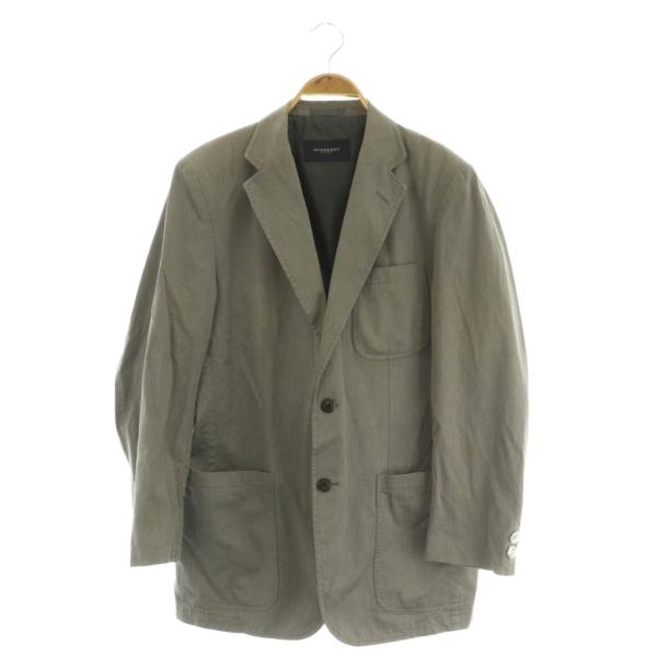 バーバリー BURBERRY テーラードジャケット 2B 背抜き M グレー /MY ■OS ■EC...