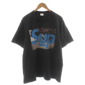 シュプリーム SUPREME × アンダーカバー UNDERCOVER Face Tee Tシャツ カットソー 半袖 ロゴ XL 黒 ブラック /AN45 ■ECD002 メンズ
