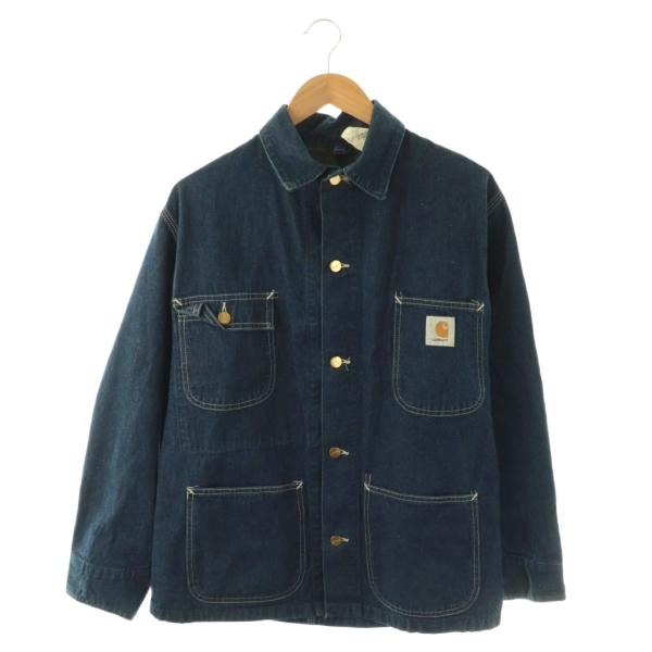 カーハート carhartt カバーオール デニムジャケット 38 80’S インディゴ /ES ■...