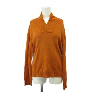 タケオキクチ TAKEO KIKUCHI ニット セーター 長袖 ショールカラー Vネック 2 茶色 ブラウン /XZ ■ECC002 メンズ