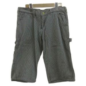 オシュコシュ OSHKOSH ハーフパンツ ショートパンツ ペインターパンツ 千鳥格子 千鳥柄 L 黒 ブラック 白 ホワイト /XZ ■ECC002