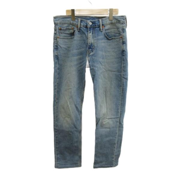 リーバイス Levi's デニム ジーンズ 32×32 ブルー ウォッシュ加工 長ズボン フルレング...