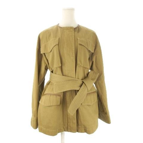 未使用品 ジルスチュアート JILL STUART ジャケット 上着 カバーオール M 茶 ブラウン...