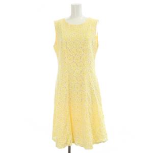 トミーヒルフィガー TOMMY HILFIGER ワンピース 8 黄色 イエロー 花柄 ノースリーブ /GP ■GY59 レディース