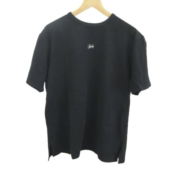 レディ Rady Tシャツ  M 黒 ブラック オーバーサイズ ラウンドネック 半袖 ロゴ刺繍 /N...