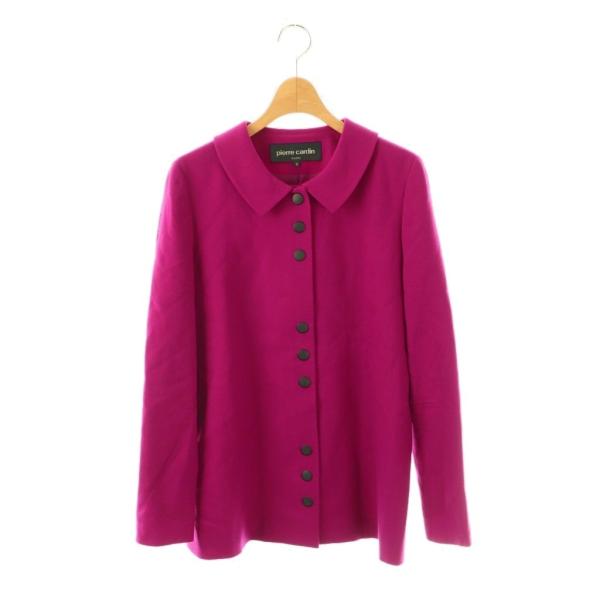 ピエールカルダン Pierre Cardin アンゴラウール混コート 9 紫 パープル /SS ■O...