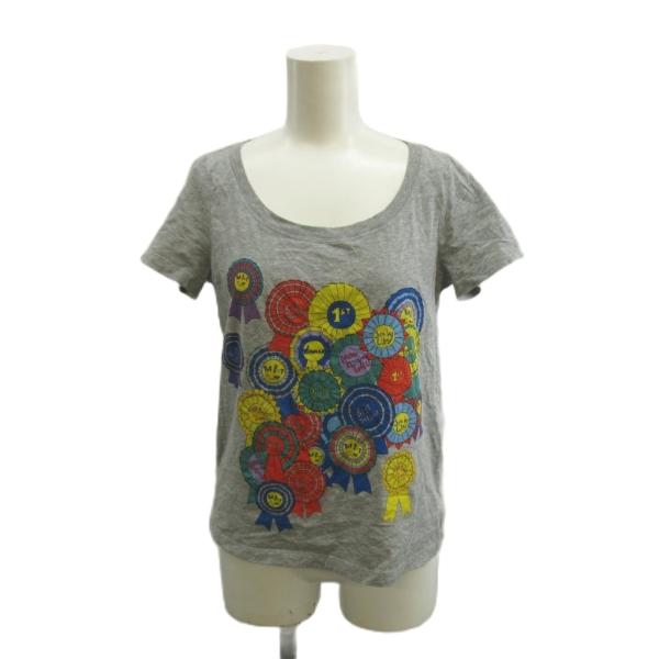 シーバイクロエ SEE BY CHLOE Tシャツ カットソー 40 グレー ラウンドネック 半袖 ...