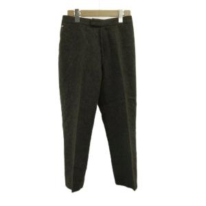 ラコステ LACOSTE パンツ スラックス ウール テーパード 40 茶色 ブラウン /XZ ■ECB002 メンズ
