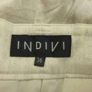 インディヴィ INDIVI パンツ 麻 リネン...の詳細画像2