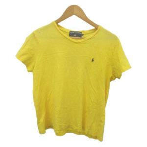ラルフローレンスポーツ RALPH LAUREN SPORT Tシャツ 3L 黄 イエロー クルーネック ロゴ刺繍 半袖 /NP ■GY99 レディース
