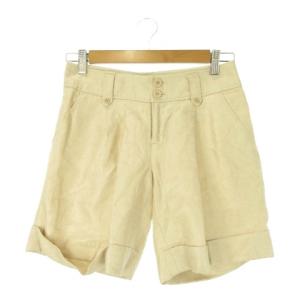 ディアフルーラ DEAR FL?RA パンツ 1 生成り エクリュ ラメ ロールアップ ボタンディテール /CK45 ■ECB003 レディース